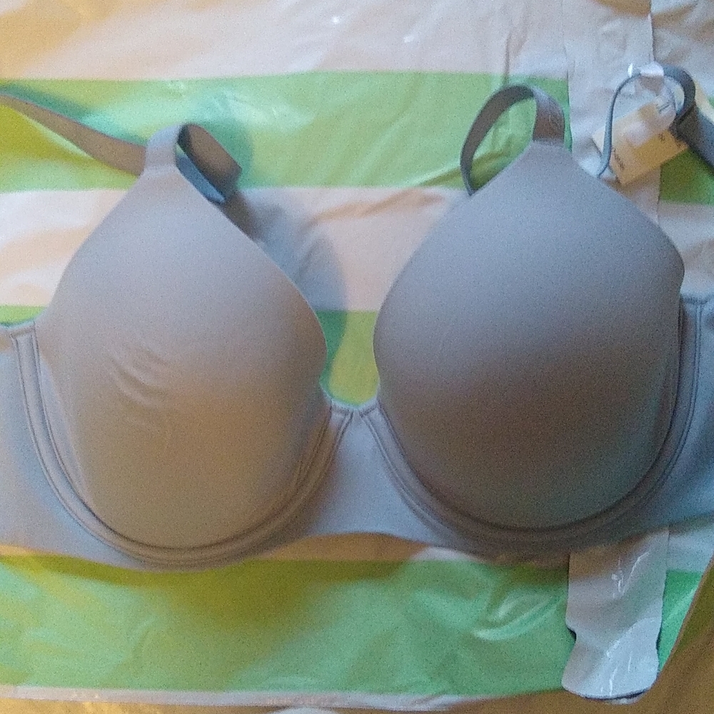 Gray Aerie Real Free Full Coverage 32D bra